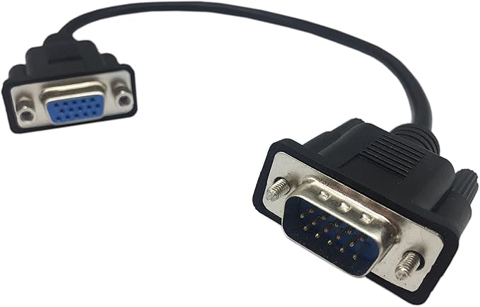 CERRXIAN 1ft VGA SVGA 15 Pin HD15 Male to Female Adapter Video Monitor - Image 3