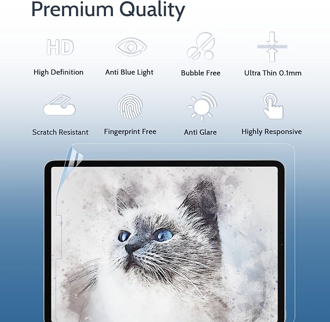 IPROKKO 2 Pack Anti Blue Light Screen Protector Compatible - Image 8