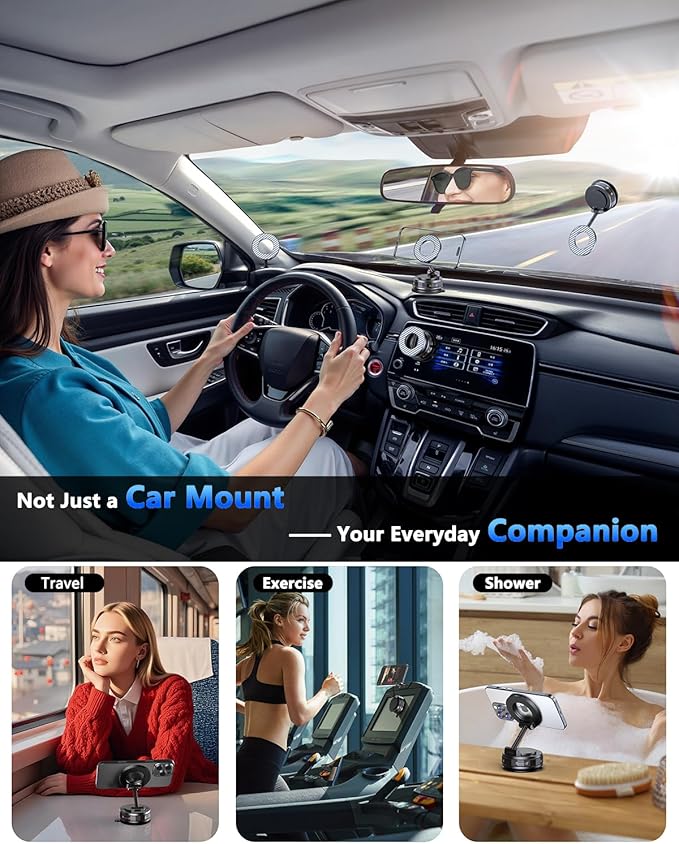 Vacuum Magnetic Car Phone Holder - Image 7