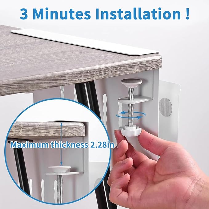 Desk Side Storage, Side Desk Laptop Holder - Image 5