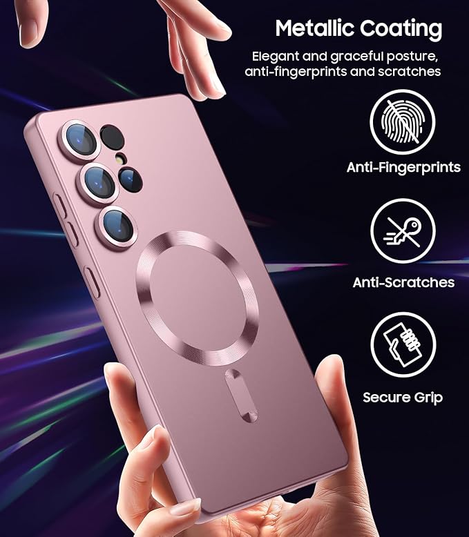 Magnetic for Samsung Galaxy S25 Ultra Case Slim Soft Silicone Bumper Shockproof - Image 6