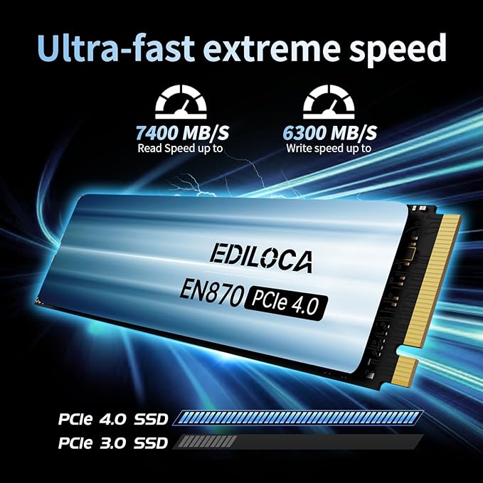 2TB SSD NVMe M.2 2280 PCIe Gen4 x4 Internal Solid State Drive - Image 2