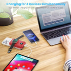 Magnetic Portable Charger 10800mAh, 4-in-1 Wireless Power Bank - Image 6