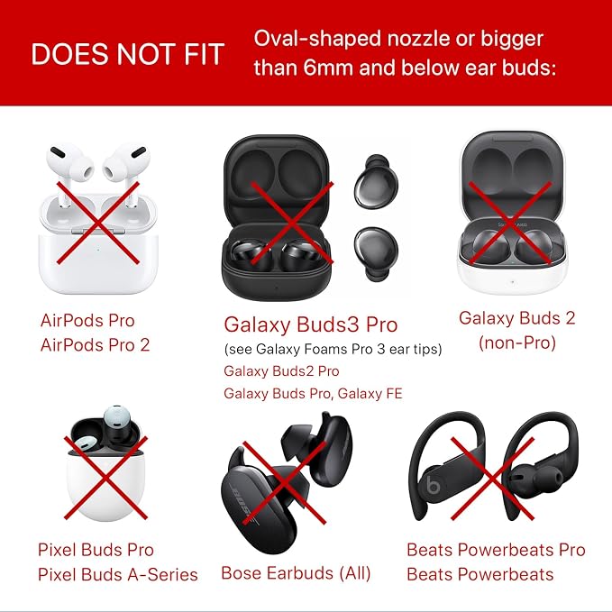 AirFoams Pro Universal Memory Foam Ear Tips - Image 6