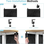 No Drill Under Desk Cable Management and Privacy Panel 2 in 1 | Modesty Panel - Image 6