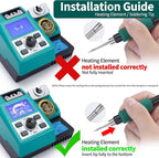 YIHUA 982 Precision Soldering Iron Station Kit - Image 7