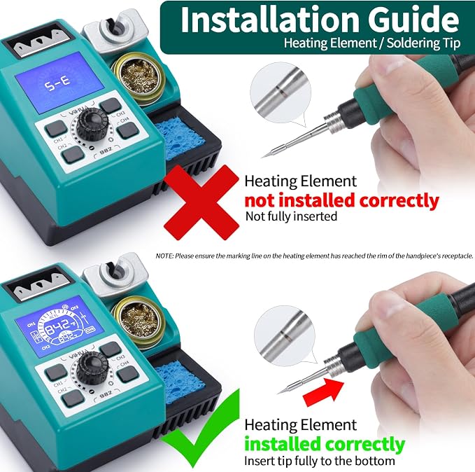 YIHUA 982 Precision Soldering Iron Station Kit - Image 7