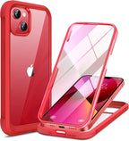 Miracase Compatible with iPhone 13 case 6.1 inch, 2021 Upgrade Full-Body Glass by Miracase