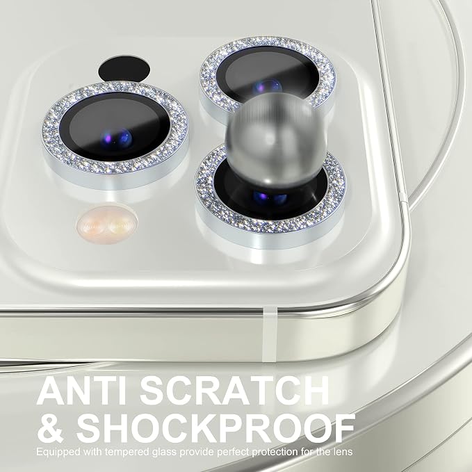 Choiche [3+1 for iPhone 14 Pro/iPhone 14 Pro Max Camera Lens Protector Bling - Image 3