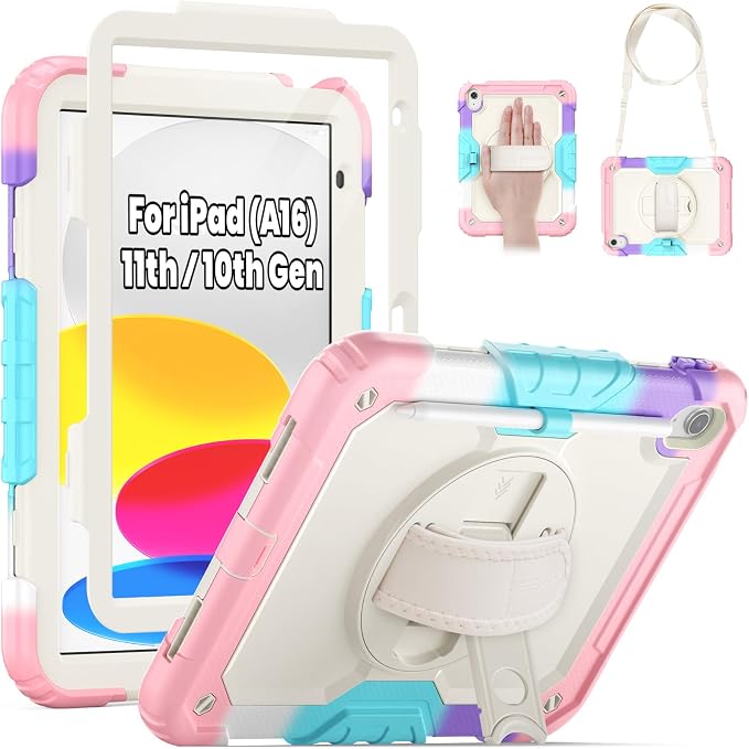 SEYMAC Case for iPad 11th/10th Generation 2025/2022, Sturdy Heavy Duty by SEYMAC