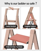 Taranta 4 Step Ladder, Lightweight Aluminum Step Stool - Image 3