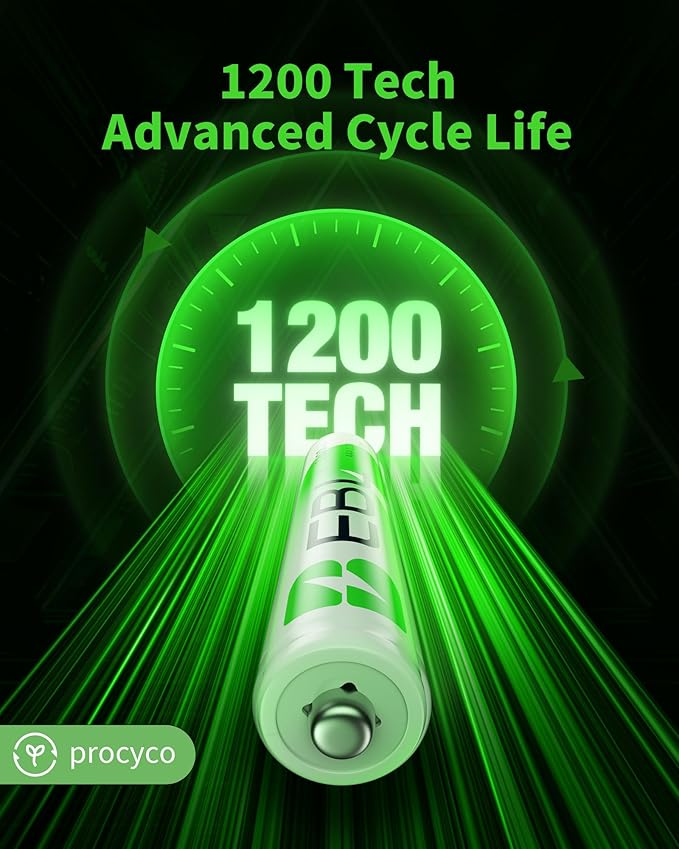EBL 20 Pack 1500 Cycle 1100mAh AAA Ni-MH Rechargeable Batteries AAA - Image 6