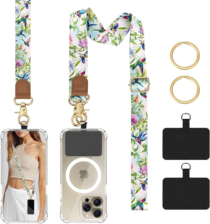 TiMOVO Phone Lanyard Crossbody Wrist Strap, Adjustable Anti-Theft Strap by TiMOVO