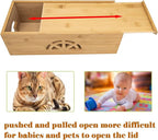 Cable Management Box, Cord Organizer Box, Bamboo Cable Organizer Box - Image 7