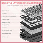 Redragon K729 80% Wired Gasket RGB Gaming Keyboard, 87 Keys TKL Mechanical - Image 4