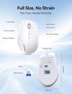 TECKNET Wireless Mouse Rechargeable, Mouse - Image 6