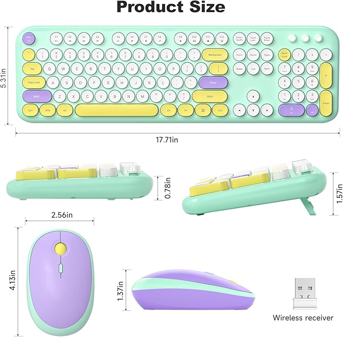 KNOWSQT Wireless Keyboard and Mouse Combo - Image 7