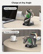 leChivée Wireless Charger for Apple Devices, 3 in 1 Wireless Charging Station - Image 4