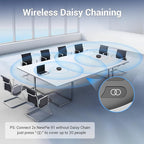 N newline Conference Speaker and Microphone, 4 AI Mics 360° Voice Pickup - Image 5