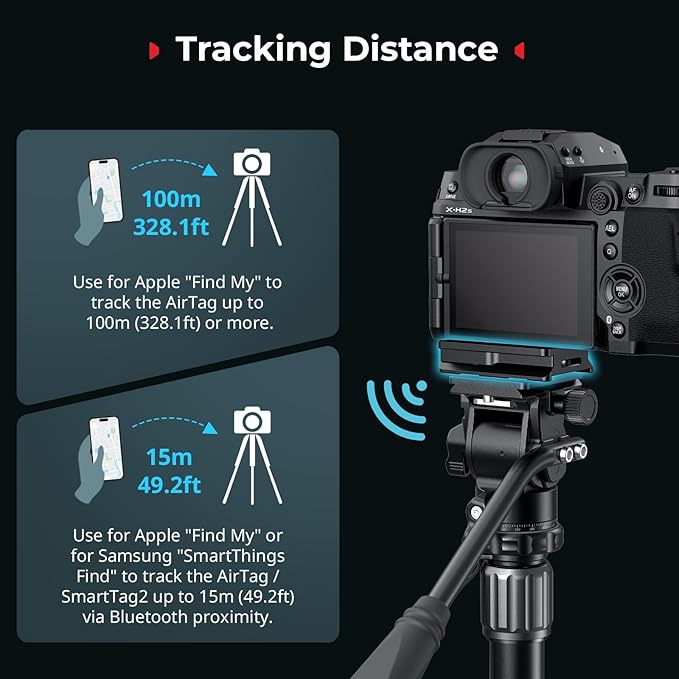 SMALLRIG Mount Plate for AirTag, Quick Release Camera Mount Baseplate for - Image 6