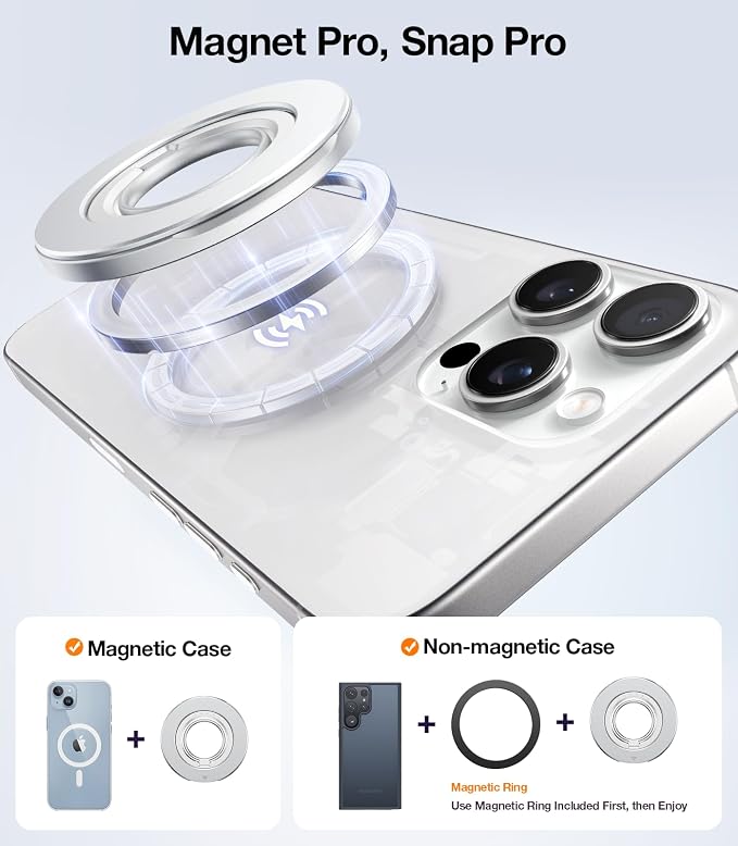 TORRAS 2025 Upgrade Fit for MagSafe Phone Grip Ring Holder Compatible - Image 7
