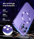 Magnetic for iPhone 15 Pro Case Slim Soft Silicone Bumper Shockproof Metallic - Image 4