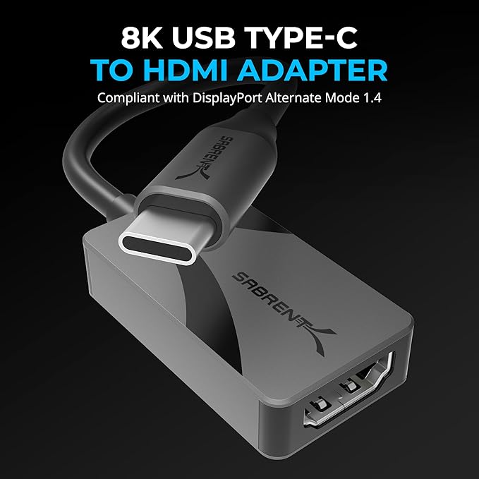 SABRENT 8K USB Type-C to HDMI Adapter - Image 2