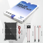 Voltset 30W Solar Battery Charger - 12V Solar Panel Kit - IP67 Waterproof Solar - Image 9