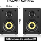 Sanyun SW206 80W Active Dual-Mode Bookshelf Speakers, 4” Studio Monitor & HiFi - Image 2