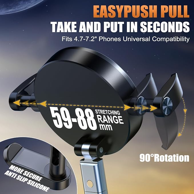 OOCC Magnetic Phone Holders for Your Car, 360°Rotating Adjustable Magsafe Car - Image 4