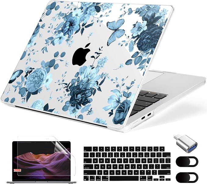 Compatible with MacBook Air 13.6 inch Case, M4 A3240/M3 A3113/M2 A2681 by MecBevia