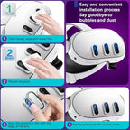 Camera Lens Protector for Oculus Meta Quest 3, Thin 9H Tempered Glass, Alloy - Image 7