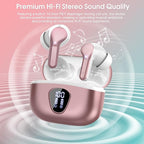 Wireless Earbuds, IP7 Waterproof in Ear Earphones, LED Display Ear Buds - Image 6