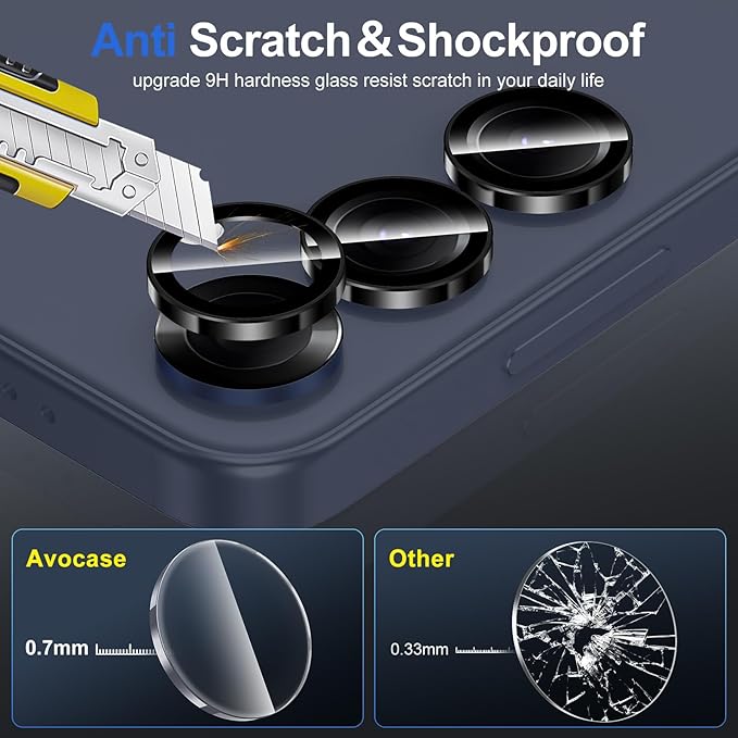 for Samsung Galaxy S25 Plus Camera Lens Protector, Individual Metal Ring - Image 3