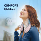 Portable Neck Fan -3 Speed Rechargeable Bladeless Neck Cooler, Personal Neck Fan - Image 2