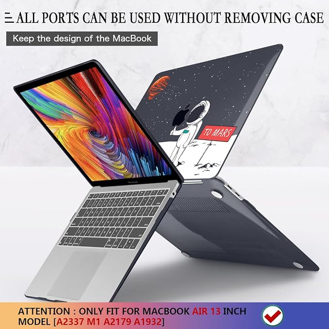 CISSOOK Compatible with MacBook Air 13 inch Case 2021 2020 2019 2018 Release - Image 5