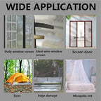 Extra Wide 4” X 197” Window Screen Repair Tape Kit, Strong Adhesive Fiberglass - Image 4