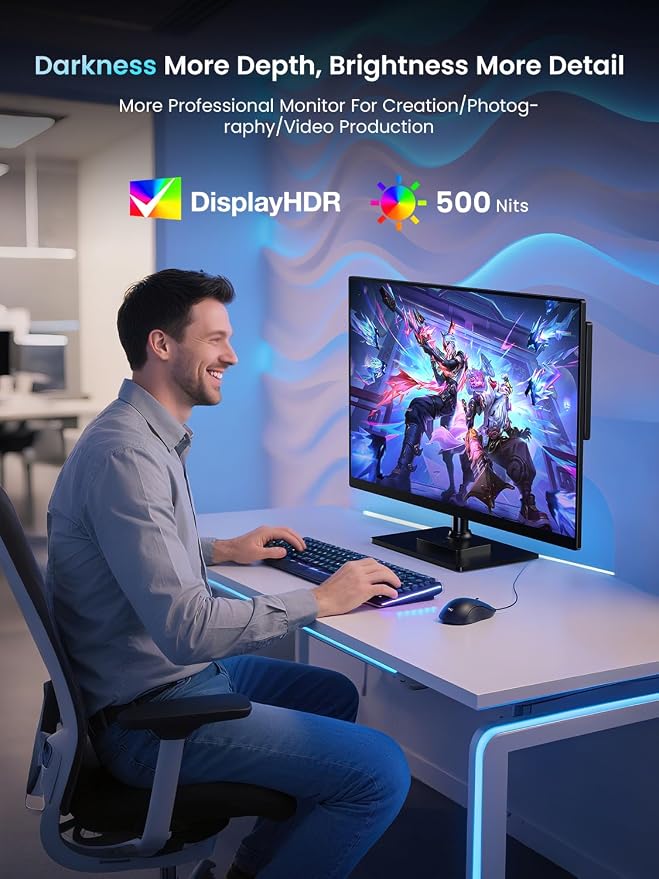 Newsoul Portable Monitor 4K, 120Hz Gaming Monitors 3840 * 2160 UHD, 100% DCI-P3 - Image 8