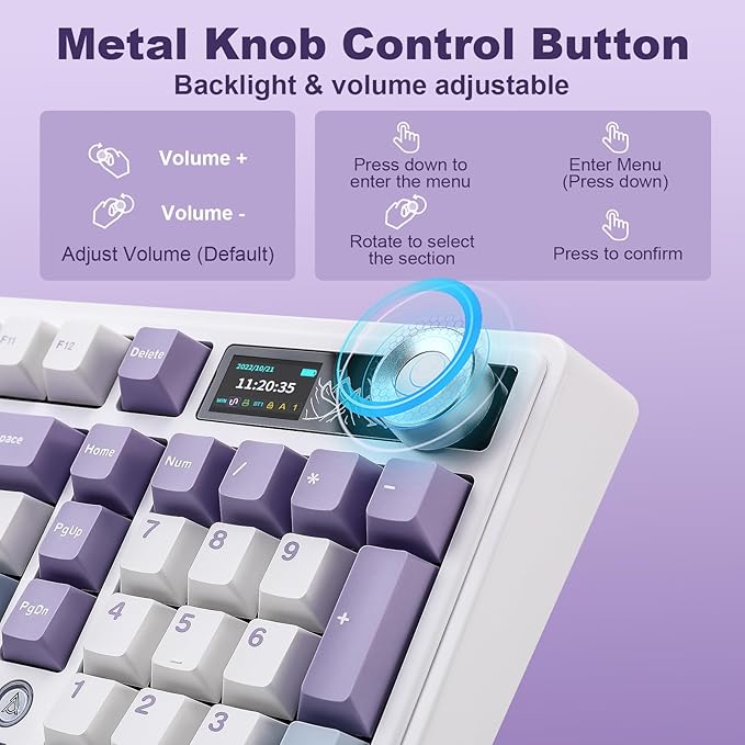 AJAZZ AK980 Mechanical Keyboard, Creamy & Thocky - Image 4