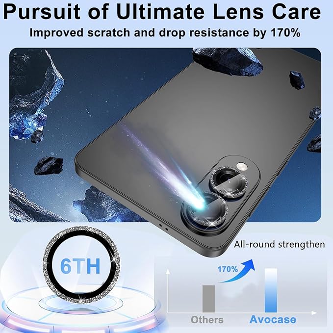 for Samsung Galaxy S25 Edge Camera Lens Protector, Individual Metal Ring - Image 7