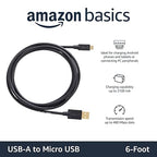 Amazon Basics USB-A to Micro USB Charging Cable, 480Mbps Transfer Speed - Image 2