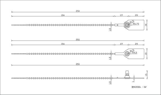 Leadseals 100 Plastic Tamper Seals, Zip Ties - Image 2