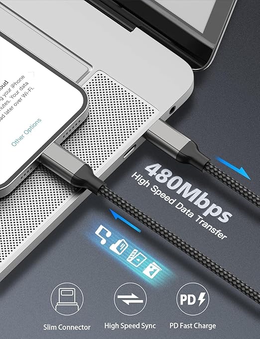 2ft USB C to C Fast Charging Cable - Image 5
