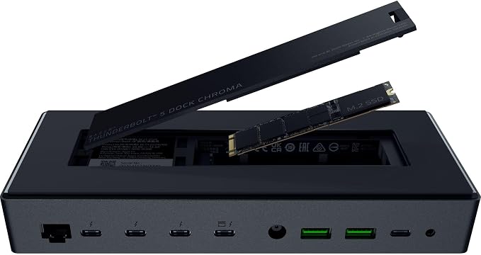 Razer Thunderbolt 5 Dock Chroma: 10 Ports w/M.2 Storage Slot - Image 9