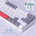 60% Mechanical Gaming Keyboard, Mixed Color Keycaps Gaming Keyboard - Image 3
