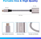 USB-C to USB 3.1 Adapter（2 Pack）, Nylon Braided Type-C OTG Cable USB C Male to - Image 6