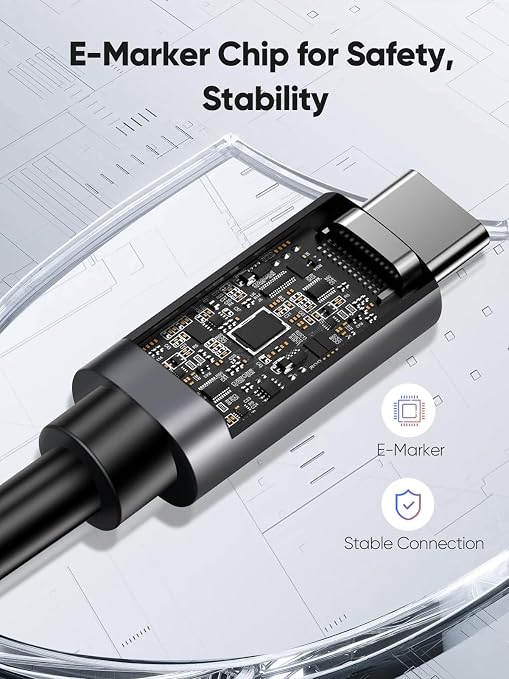 CableCreation 80Gbps USB 4 Cable 5FT, 120Gbps Bandwidth, 8K 60Hz Display - Image 6