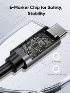 CableCreation 80Gbps USB 4 Cable 5FT, 120Gbps Bandwidth, 8K 60Hz Display - Image 6