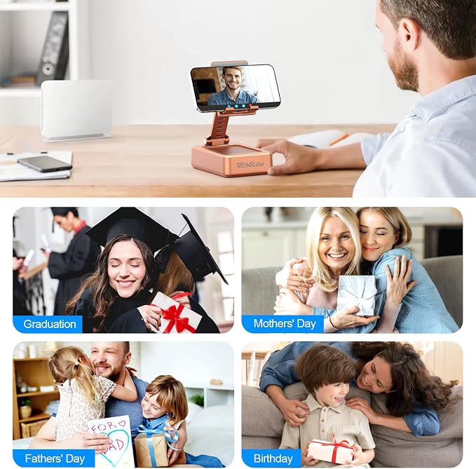 TechGlow Gifts for Men Women Foldable Cellphone Stand - Image 8