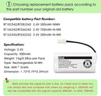 iMah BT162342 BT262342 Cordless Phone Batteries Compatible - Image 4